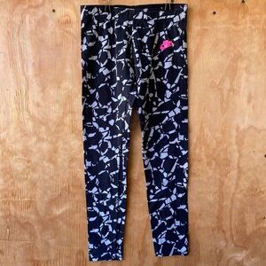 Nike Geo Print Black and White Youth Legging